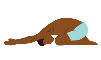Half-Tortoise Pose
